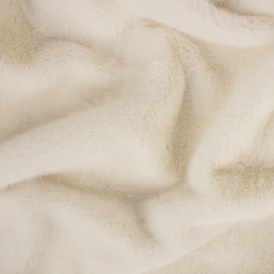 Stanza Throw, Plain, Cream, Ecru