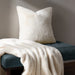 Stanza Throw, Plain, Cream, Ecru