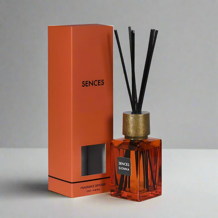 Sences Sienna Mini Reed Diffuser - 120ml - Oud & Rose Fragrance