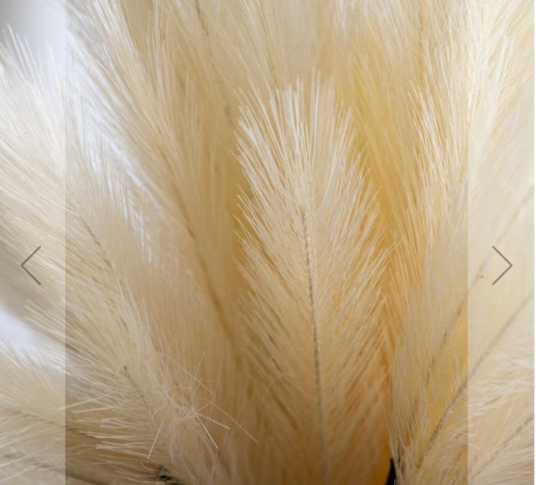 Artificial Feathered Spray Stem - Ivory