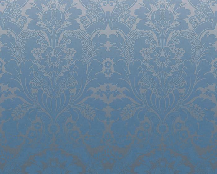 Little Greene Wallpaper - St James's Park  Cobalt Fade