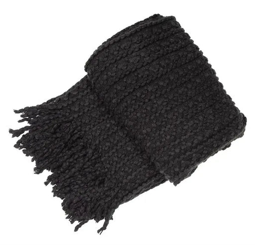 Malini Brixton Black Throw     