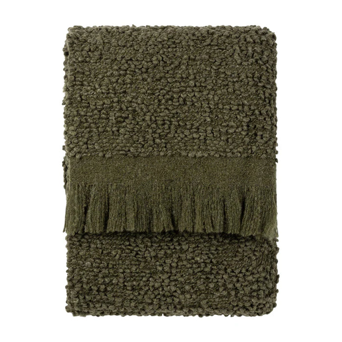 Ulsmere Throw, Plain, Lichen, Green ( Due Back In 01/02/2025 )