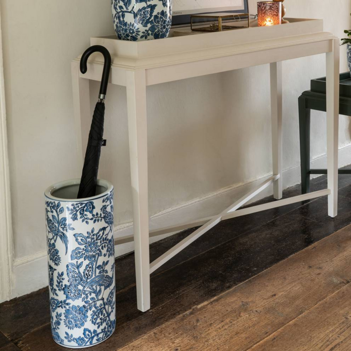 Laura Ashley Blue & White Porcelain Umbrella Stand