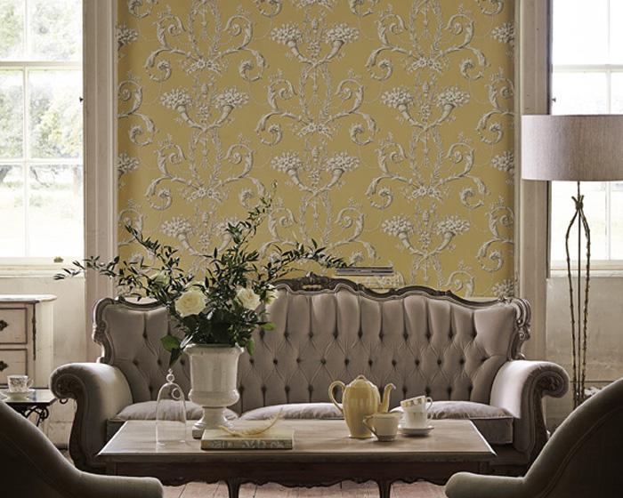 Little Greene Wallpaper - Versailles Argent