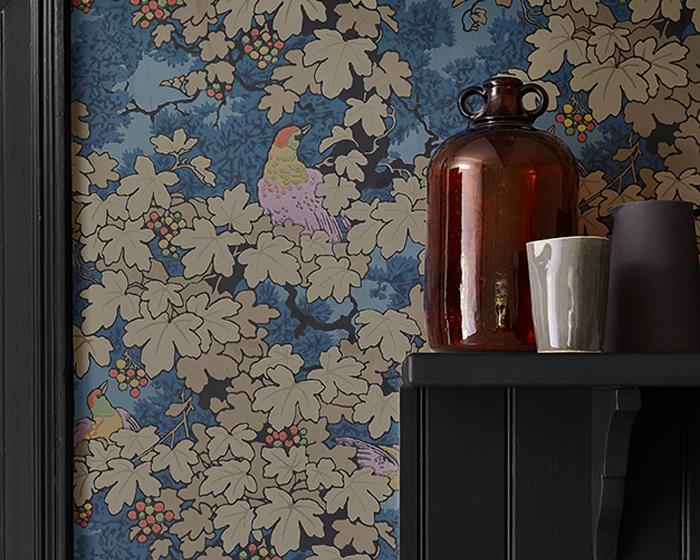 Little Greene Wallpaper - Vine Bleu