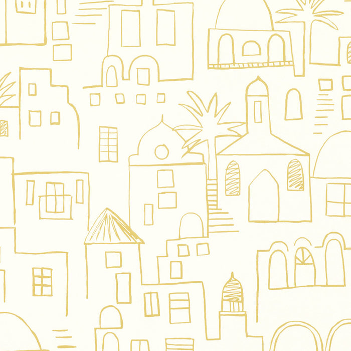 Teeny Santorini by Villa Nova Wallpaper