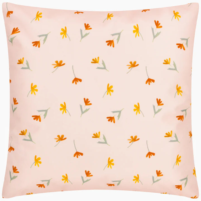 Waterproof Outdoor Cushion, Wildflowers Design, Lilac/Peach ( Due Back In 24/03/2025 )