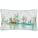 Waterproof Outdoor Cushion, Wilderness Design, Teal