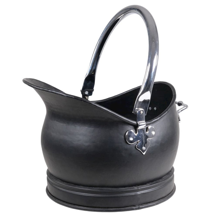 Coal Bucket Black &  Chrome (26x35x40 cm)