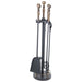 Gallery Ball Top Companion Set - A/Q Brass & Black (16x16x64 cm) 