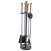 Gallery Ball Top Companion Set - A/Q Brass & Black (16x16x64 cm) 