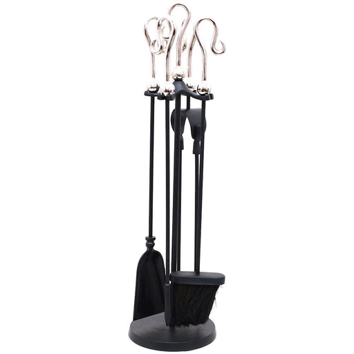 Crook Handle Companion Set - Black & Chrome (18x18x66 cm)