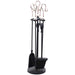 Crook Handle Companion Set - Black & Chrome (18x18x66 cm)