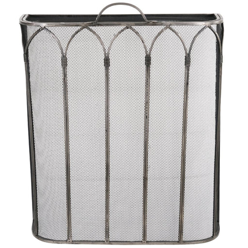 Gothic A/Q Pewter Firescreen (55x20x61 cm)