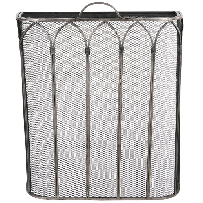 Gothic A/Q Pewter Firescreen (55x20x61 cm)