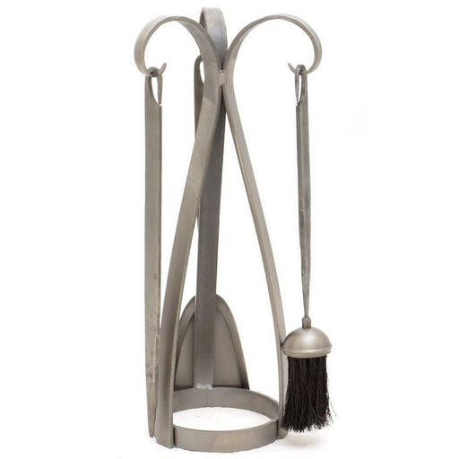 Contemporary Companion Set - A/Q Pewter (20x20x48 cm)