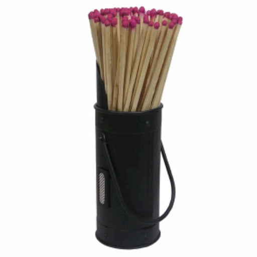 Black Holder with Matches (7x7x20 cm)