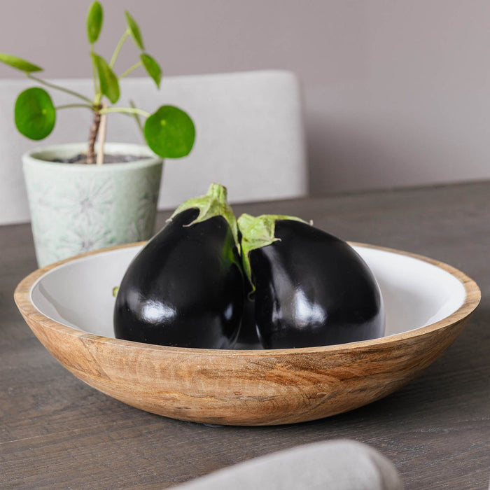 Liberty Serving Bowl, Large, Natural Wooden 