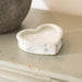 Dallas Heart Candle, White, Terracotta