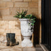 Dallas Large Planter, White Stone 