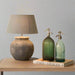 Dallas Table Lamps in Stone, Dark Grey with Shade