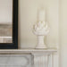 Dallas Candle Holder, White Artichoke 