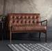 Humber 2-Seater Sofa in Vintage Brown Leather