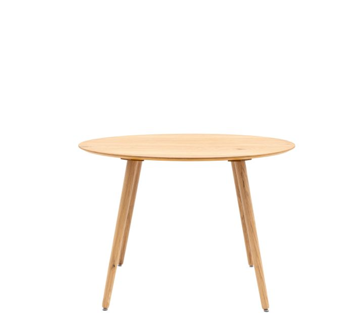 Hackney Natural Oak Round Dining Table