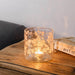 Harvard Candle Holder, Floral Glass 