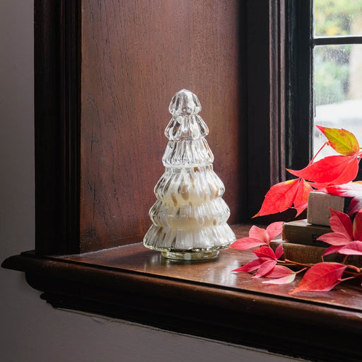 Harvard Tree Candle, Spotted, Glass, Christmas 