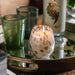 Harvard Candle, Spotted Oval, Clear Glass