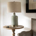 Derby Table Lamps - Exquisite Elegance with Natural Linen and Grey Ceramic