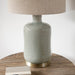 Derby Table Lamps - Exquisite Elegance with Natural Linen and Grey Ceramic