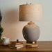 Derby Table Lamps with Chic Light Grey Glass Base