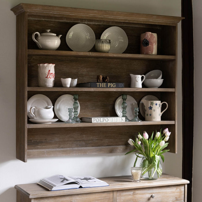 Riva Bookcase Storage, Natural, Reclaimed Pine, 3 Shelves