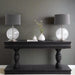 Riva Small Console Table, Distressed Black, 2 Drawer 