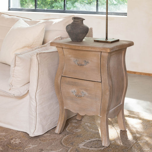 Clovelly Two-Drawer Provincial Bedside Table