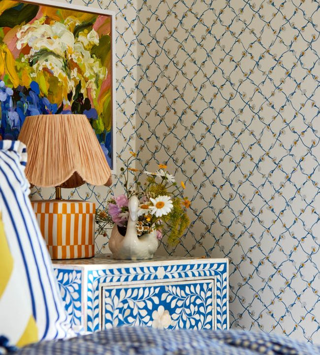 Daisy Trellis Wallpaper by Harlequin