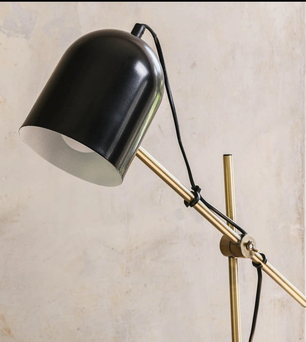 Oslo Table Lamps in Black Marble and Steel