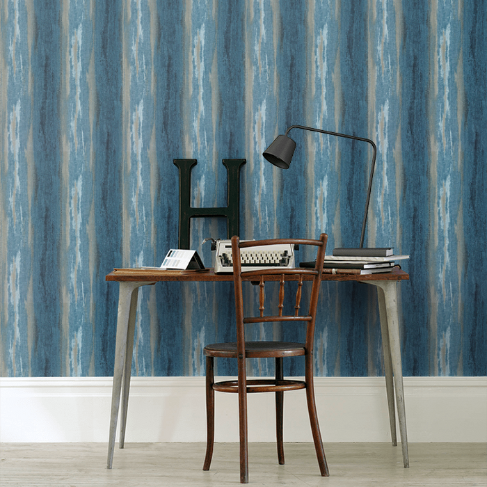 Clarke & Clarke Vivado Wallpaper Collection - Effetto - Midnight