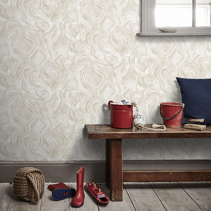 Clarke & Clarke Lusso Wallpaper Collection - Lavico - Linen