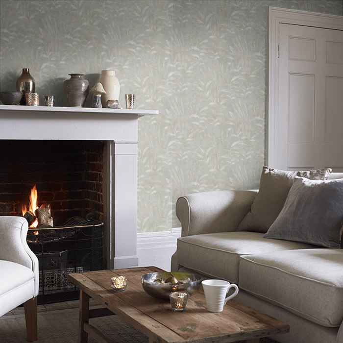 Zoffany Wallpaper - Darnley - Highclere - Zinc