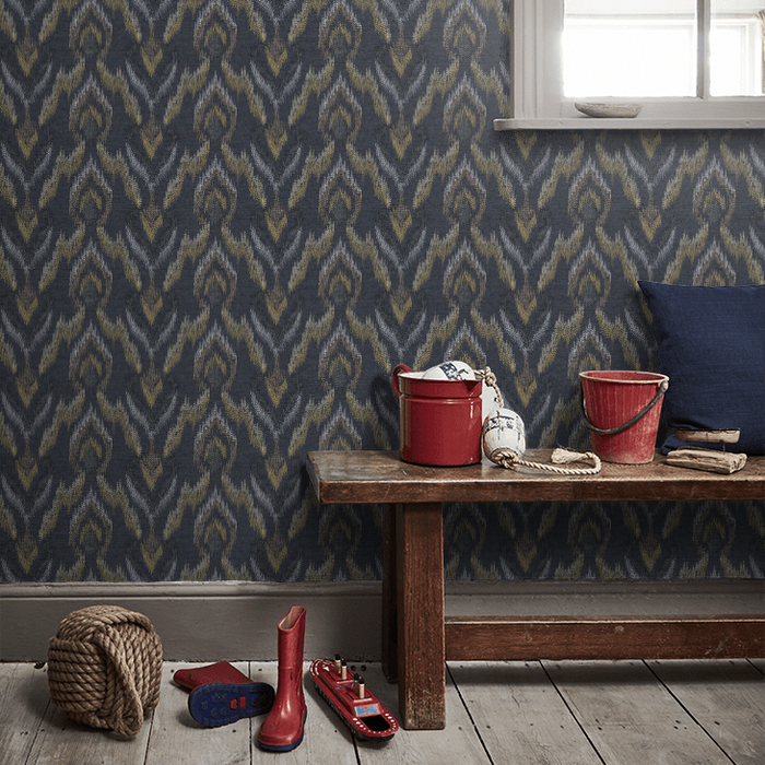 Clarke & Clarke Lusso Wallpaper Collection - Velluto - Noir