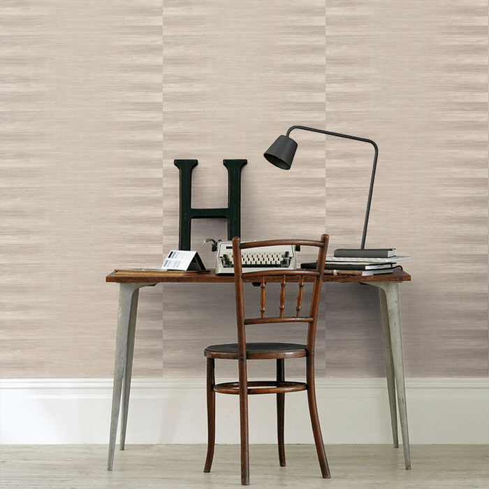 Zoffany Wallpaper - Kensington Walk- Kensington Grasscloth - Paris Grey