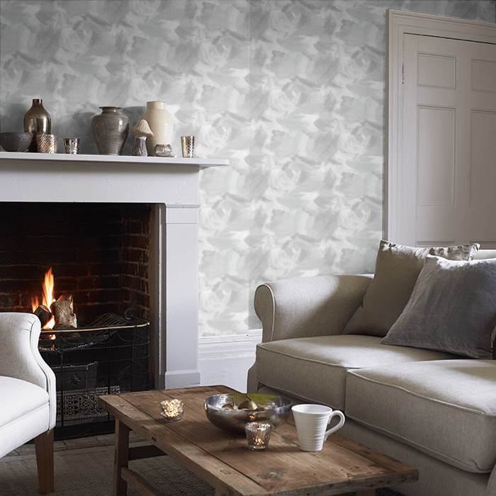 Clarke & Clarke Lusso Wallpaper Collection - Astratto - Dove