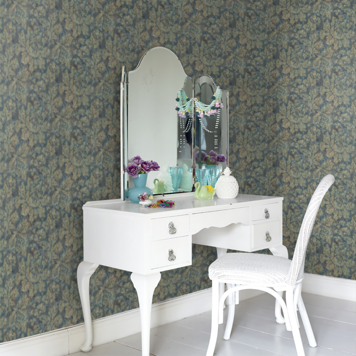 Zoffany Wallpaper - Constantina Damask - Fresco Secco - Bronze