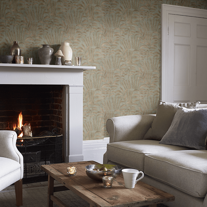 Zoffany Wallpaper - Darnley - Highclere - Olivine