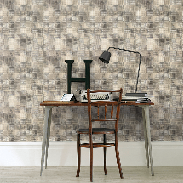 Clarke & Clarke Vivado Wallpaper Collection - Impatto - Charcoal