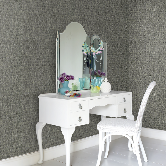 Zoffany Wallpaper - Kempshott - Guinea - Charcoal